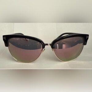 Authentic NEW Tom Ford Fany TF368 Sunglasses Mirrored/Shiny Black